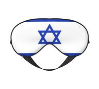 Masque doux pour les yeux avec drapeau israélien. Unisexe, confortable et respirant, adapté pour le repos quotidien. Vous aide à entrer rapidement dans un sommeil profond.