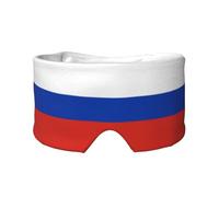 Masque doux pour les yeux avec drapeau russe - Masque de sommeil confortable pour les personnes dormant sur le côté, blocage de la lumière, masque relaxant sans pression pour les yeux