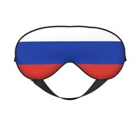 Masque doux pour les yeux avec drapeau russe pour dormir - Idéal pour les femmes et les hommes et les voyages, confortable et réglable, parfait pour une utilisation en intérieur/extérieur