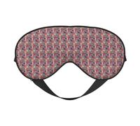 Masque doux pour les yeux avec impression de symboles de l'Angleterre - Bloque la lumière - Idéal pour la sieste - Pour voyage, camping, méditation, yoga