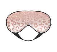 Masque doux pour les yeux avec imprimé à paillettes or rose - Bloque la lumière - Pour la sieste - Pour voyage, camping, méditation et yoga