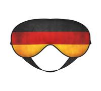 Masque doux pour les yeux avec imprimé drapeau de l'Allemagne - Bloque la lumière - Pour la sieste - Pour voyage, camping, méditation et yoga