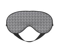 Masque doux pour les yeux avec imprimé papillon gris bleu sarcelle - Bloque la lumière - Pour la sieste - Pour voyage, camping, méditation et yoga