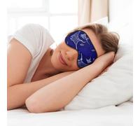 Masque doux pour les yeux avec imprimé raie manta et poisson pour le sommeil, le sommeil et les voyages