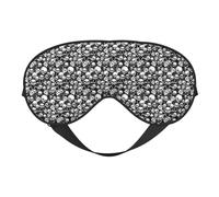 Masque doux pour les yeux avec imprimé tête de mort, idéal pour la sieste, le voyage, le camping, la méditation, le yoga