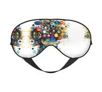 Masque doux pour les yeux avec intelligence artificielle, double face pour le sommeil, les voyages, le yoga, sangle réglable, bloque la lumière