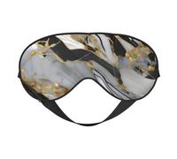 Masque doux pour les yeux avec motif marbré de luxe - Idéal pour la sieste - Pour voyage, camping, méditation, yoga