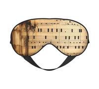 Masque doux pour les yeux avec sangle réglable en tissu respirant pour la maison, les voyages, le camping et plus encore