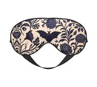 Masque doux pour les yeux avec sangle réglable en tissu respirant pour la maison, les voyages, le camping et plus encore