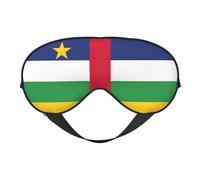 Masque doux pour les yeux avec sangle réglable Motif drapeau de l'Afrique centrale Pour la sieste en avion