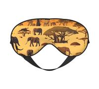 Masque doux pour les yeux d'animaux des prairies africaines. Unisexe, confortable et respirant, adapté pour le repos quotidien. Vous aide à entrer rapidement dans un sommeil profond.