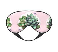 Masque doux pour les yeux de dessin animé, imprimé sur toute la surface, 96 % polyester, 4 % élasthanne