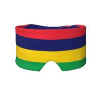 Masque doux pour les yeux Drapeau de l'Ile Maurice - Masque de sommeil confortable pour les personnes dormant sur le côté, blocage de la lumière, masque relaxant sans pression pour les yeux