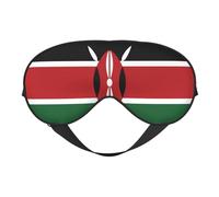 Masque doux pour les yeux Drapeau du Kenya, imprimé sur toute la surface, 96 % polyester, 4 % élasthanne