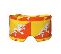 Masque doux pour les yeux Drapeau du Royaume du Bhoutan - Masque de sommeil confortable pour les personnes dormant sur le côté, blocage de la lumière, masque relaxant sans pression pour les yeux