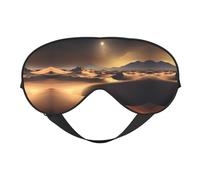 Masque doux pour les yeux du désert du Sahara, imprimé sur toute la surface, 96 % polyester, 4 % élasthanne