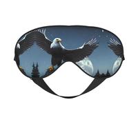 Masque doux pour les yeux Eagle Under The Stars, imprimé sur toute la surface, 96 % polyester, 4 % élasthanne