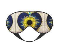 Masque doux pour les yeux en forme de cœur, imprimé sur toute la surface, 96 % polyester, 4 % élasthanne