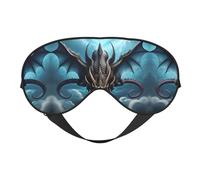 Masque doux pour les yeux Flying Dragon, imprimé sur toute la surface, 96 % polyester, 4 % élasthanne