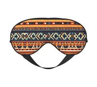 Masque doux pour les yeux imprimé à motifs nationaux africains, couvre-yeux double face doux pour le sommeil, les voyages, le yoga, sangle réglable, bloque la lumière