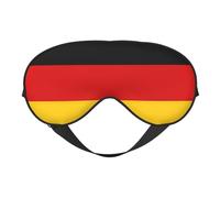 Masque doux pour les yeux imprimé drapeau de l'Allemagne - Sommeil confortable, bloque la lumière, couverture complète des yeux, idéal pour les voyages, la méditation