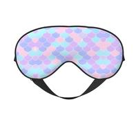 Masque doux pour les yeux, imprimé sur toute la surface, 96 % polyester, 4 % élasthanne