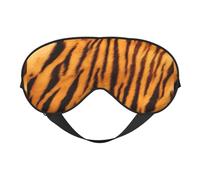 Masque doux pour les yeux imprimé tigre à rayures - Bloque la lumière - Pour la sieste - Pour voyage, camping, méditation, yoga