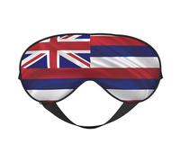 Masque doux pour les yeux motif drapeau d'Hawaï, imprimé sur toute la surface, 96 % polyester, 4 % élasthanne