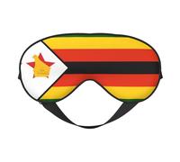 Masque doux pour les yeux Motif drapeau du Zimbabwe 96 % polyester 4 % élasthanne
