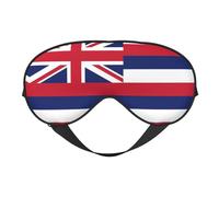 Masque doux pour les yeux motif drapeau hawaïen, imprimé sur toute la surface, 96 % polyester, 4 % élasthanne