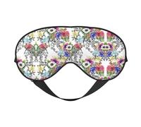 Masque doux pour les yeux, motif fleurs, oiseaux, feuilles, branches, pour le sommeil, le voyage, le bureau, le yoga, la sieste