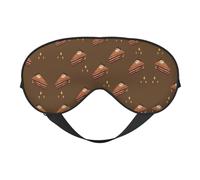 Masque doux pour les yeux Motif gâteau au chocolat 96 % polyester 4 % élasthanne