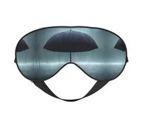 Masque doux pour les yeux Parapluie noir sous la pluie, imprimé sur toute la surface, 96 % polyester, 4 % élasthanne