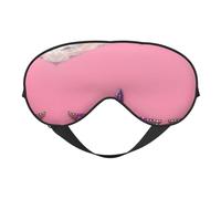 Masque doux pour les yeux Pink Sand Beach, imprimé sur toute la surface, 96 % polyester, 4 % élasthanne