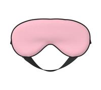 Masque doux rose uni pour les yeux. Unisexe, confortable et respirant, adapté pour le repos quotidien. Vous aide à entrer rapidement dans un sommeil profond.