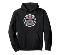 Masque Drapeau américain de Pompier Patriotique USA Sweat à Capuche