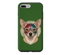 Masque drôle Chihuahua Lucha Libre Chien de Lutte Mexicain Coque pour iPhone 7 Plus/8 Plus