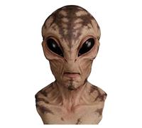 Masque drôle d'alien - Masques de tête de mort | Costume de crâne | Masque d'horreur réaliste pour cosplay d'extraterrestre - Accessoire d'Halloween pour fête costumée, événement hanté ou accessoire