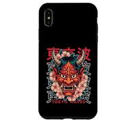 Masque du Diable Japonais Hannya Oni Yokai Cherry Blossom Coque pour iPhone XS Max