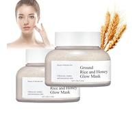 Masque éclat au riz moulu et au miel - Nourrissant et hydratant, masque coréen au riz pour femmes (1 pièce)