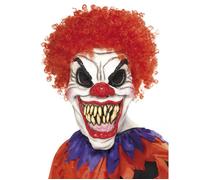 Smiffys Masque clown effrayant, Couvrant la tête, latex mousse