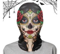 Masque effrayant d'Halloween | Coiffe complète en maille drôle drôle masque d'horreur amusant jouets - Costume de fantôme effrayant respirant et réaliste pour Halloween, cosplay et fête masquée