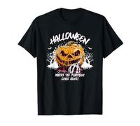 Masque Effrayant d'halloween où Les citrouilles Viennent vivantes T-Shirt