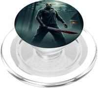 Masque Effrayant pour téléphone - Support de Film d'horreur Amusant pour Halloween PopSockets PopGrip pour MagSafe