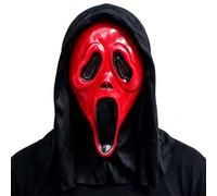 Masque effrayant visage de fantôme d'Halloween | Masque de film d'horreur pour événements à thème | Accessoire de fête à thème | Accessoire de cosplay | Costume d'Halloween | Masque de fantôme