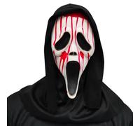 Masque effrayant visage de fantôme d'Halloween | Masque de film d'horreur pour événements à thème | Accessoire de fête à thème | Accessoire de cosplay | Costume d'Halloween | Masque de fantôme