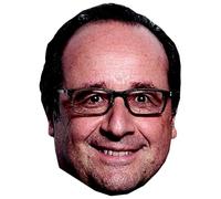 Masque en carton 2D François HOLLANDE - Politique - Taille A4