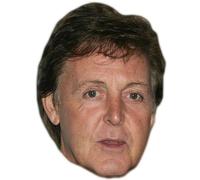 Masque en carton 2D Paul McCartney - Chanteur - Taille A4