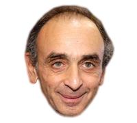 Masque en carton - DEGUISE TOI - Eric Zemmour - Blanc - Demi-masque - Accessoire de déguisement