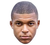 Masque en carton - DEGUISE TOI - Kylian Mbappé - Blanc - Enfant - Mixte